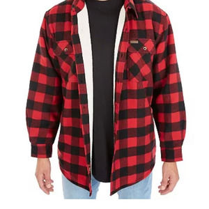RedHead brand co sherpa-lined plaid long sleeve shirt